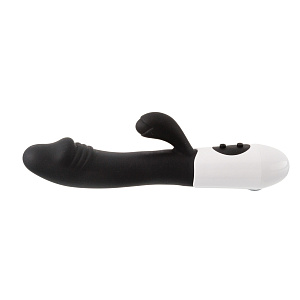 Вибратор Devi с двойной стимуляцией (на батарейках)